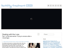 Tablet Screenshot of fertility-treatment-blog.com